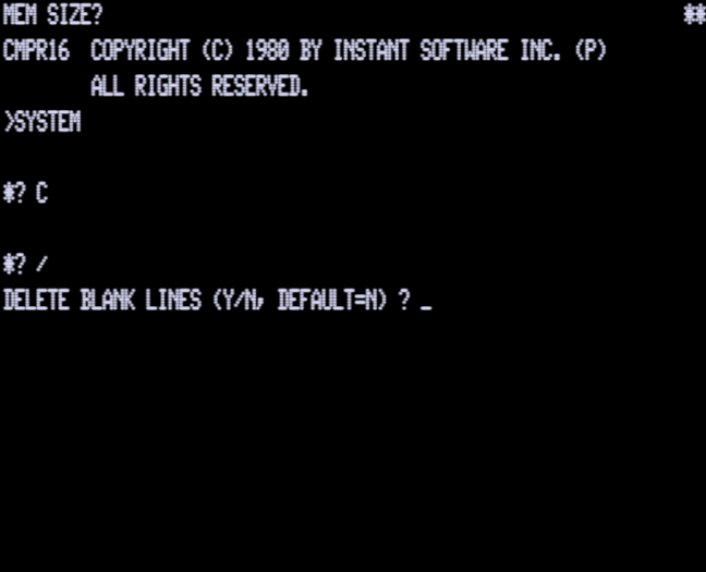 Screen shot